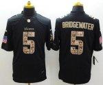 Jerseys Factory Cheap Nike Vikings #5 Teddy Bridgewater Black Me