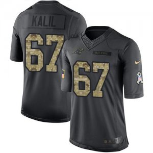 Jerseys Factory Cheap Nike Panthers #67 Ryan Kalil Black Men's S