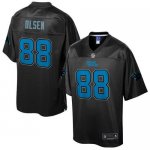 Jerseys Factory Cheap Nike Panthers #88 Greg Olsen Black Men's N