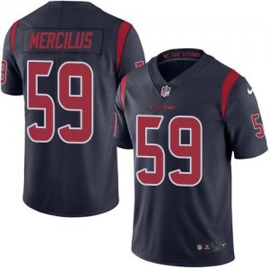 Jerseys Factory Cheap Nike Texans #59 Whitney Mercilus Navy Blue