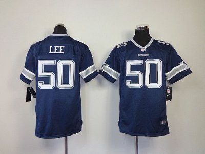 Jerseys Factory Cheap Nike Cowboys #50 Sean Lee Navy Blue Team C