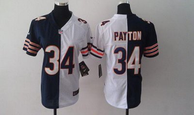 Jerseys Factory Cheap Nike Bears #34 Walter Payton Navy Blue/Whi