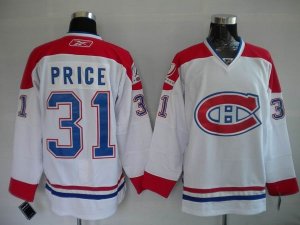 Jerseys Factory Cheap Canadiens #31 Carey Price Embroidered Whit