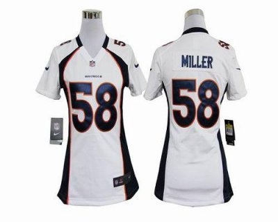 Jerseys Factory Cheap Nike Broncos #58 Von Miller White Women's