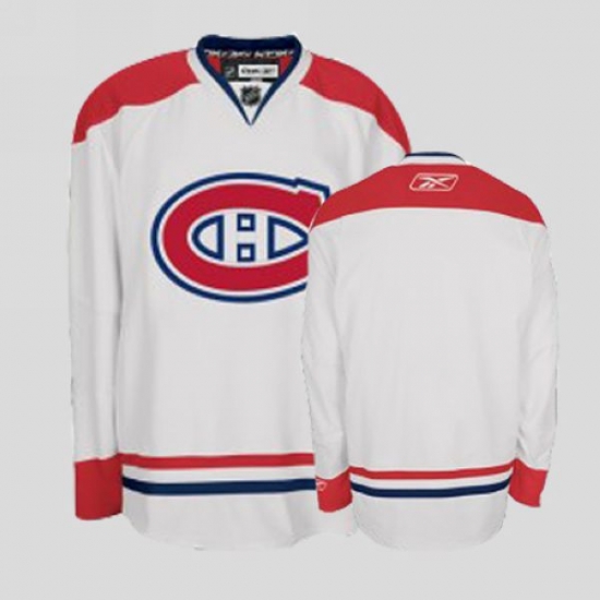 Jerseys Factory Cheap Canadiens Blank Embroidered White NHL Jers - Click Image to Close