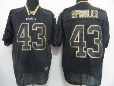 Jerseys Factory Cheap Saints #43 Darren Sproles Lights Out Black