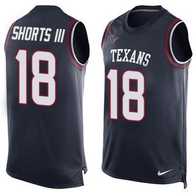 Jerseys Factory Cheap Nike Texans #18 Cecil Shorts III Navy Blue