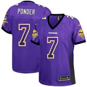 Jerseys Factory Cheap Nike Vikings #7 Christian Ponder Purple Te