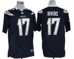Jerseys Factory Cheap Nike Chargers #17 Philip Rivers Navy Blue