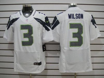 Jerseys Factory Cheap Nike Seahawks #3 Russell Wilson White Men'