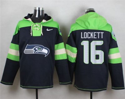 Jerseys Factory Cheap Nike Seahawks #16 Tyler Lockett Steel Blue