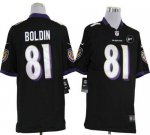 Jerseys Factory Cheap Nike Ravens #81 Anquan Boldin Black Altern