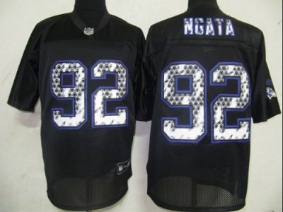 Jerseys Factory Cheap Sideline Black United Ravens #92 Haloti Ng