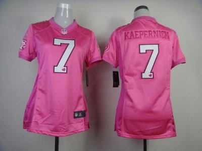 Jerseys Factory Cheap Nike 49ers #7 Colin Kaepernick Pink Women'