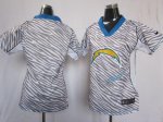 Jerseys Factory Cheap Nike Chargers Blank Zebra Women's Embroide