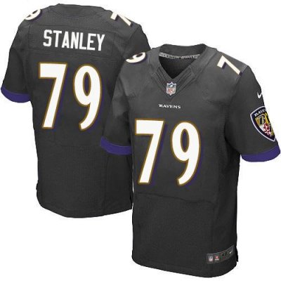 Jerseys Factory Cheap Nike Ravens #79 Ronnie Stanley Black Alter