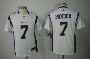 Jerseys Factory Cheap Nike Vikings #7 Christian Ponder White You