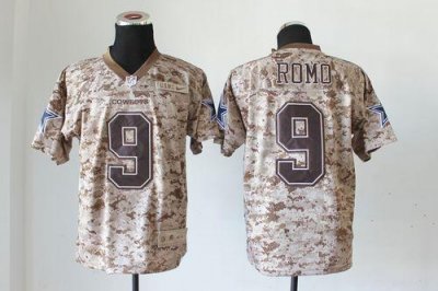 Jerseys Factory Cheap Nike Cowboys #9 Tony Romo Camo USMC Men's