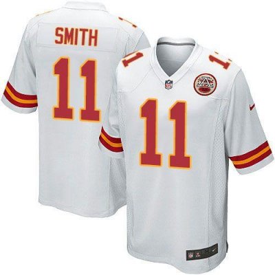 Jerseys Factory Cheap Nike Chiefs #11 Alex Smith White Men's Emb