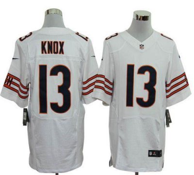 Jerseys Factory Cheap Nike Bears #13 Johnny Knox White Men's Emb