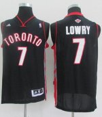 Jerseys Factory Cheap Revolution 30 Raptors #7 Kyle Lowry Black