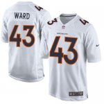 Jerseys Factory Cheap Nike Broncos #43 T.J. Ward White Men's Sti