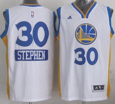 Jerseys Factory Cheap Warriors #30 Stephen Curry White 2014-15 C