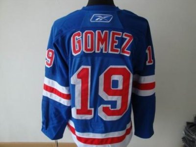Jerseys Factory Cheap Rangers #19 Scott Gomez Embroidered Blue N