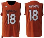 Jerseys Factory Cheap Nike Broncos #18 Peyton Manning Orange Tea