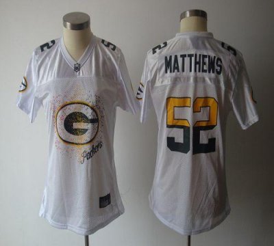 Jerseys Factory Cheap Packers #52 Clay Matthews White 2011 Women