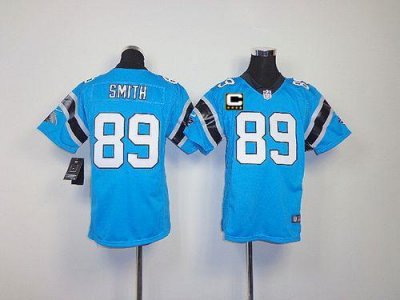 Jerseys Factory Cheap Nike Panthers #89 Steve Smith Blue Alterna