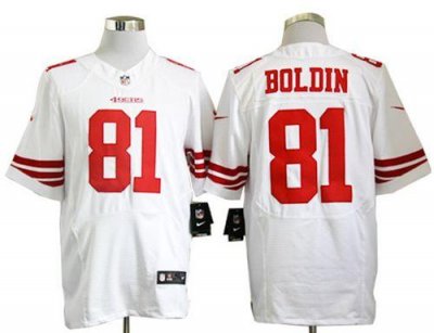Jerseys Factory Cheap Nike 49ers #81 Anquan Boldin White Men's S