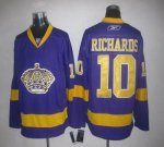 Jerseys Factory Cheap Kings #10 Mike Richards Purple Embroidered