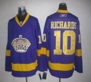 Jerseys Factory Cheap Kings #10 Mike Richards Purple Embroidered