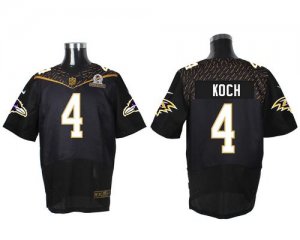 Jerseys Factory Cheap Nike Ravens #4 Sam Koch Black 2016 Pro Bow