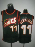 Jerseys Factory Cheap Thunder #11 Detlef Schrempf Green SuperSon