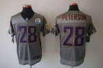 Jerseys Factory Cheap Nike Vikings #28 Adrian Peterson Grey Shad