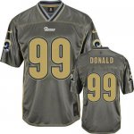Jerseys Factory Cheap Nike Rams #99 Aaron Donald Grey Men's Stit