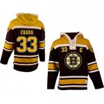 Jerseys Factory Cheap Bruins #33 Zdeno Chara Black Sawyer Hooded