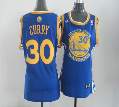 Jerseys Factory Cheap Warriors #30 Stephen Curry Blue Women's Ro