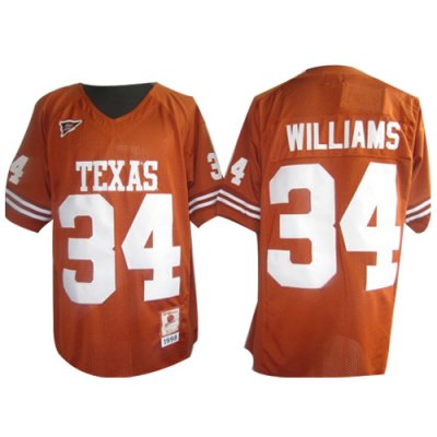 Jerseys Factory Cheap Longhorns #34 Ricky Williams Orange Embroi