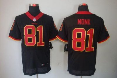 Jerseys Factory Cheap Nike Redskins #81 Art Monk Black Men's Emb