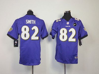 Jerseys Factory Cheap Nike Ravens #82 Torrey Smith Purple Team C