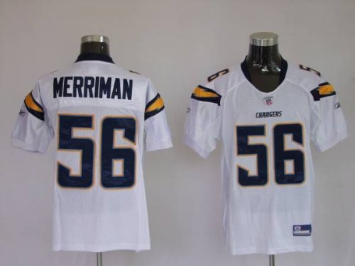 Jerseys Factory Cheap Chargers Shawne Merriman #56 Stitched Whit