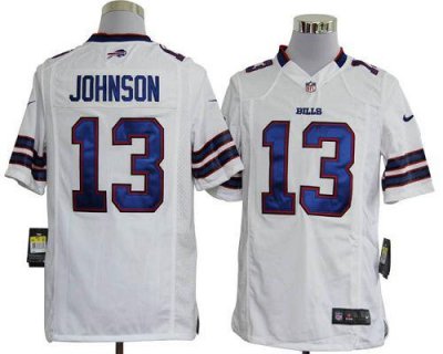 Jerseys Factory Cheap Nike Bills #13 Steve Johnson White Men's E