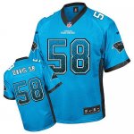 Jerseys Factory Cheap Nike Panthers #58 Thomas Davis Sr Blue Alt