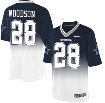 Jerseys Factory Cheap Nike Cowboys #28 Darren Woodson Navy Blue/