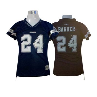 Jerseys Factory Cheap Cowboys #24 Marion Barber Blue Women's Fie