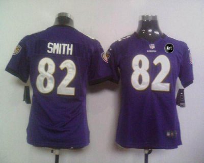 Jerseys Factory Cheap Nike Ravens #82 Torrey Smith Purple Team C