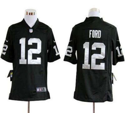 Jerseys Factory Cheap Nike Raiders #12 Jacoby Ford Black Team Co